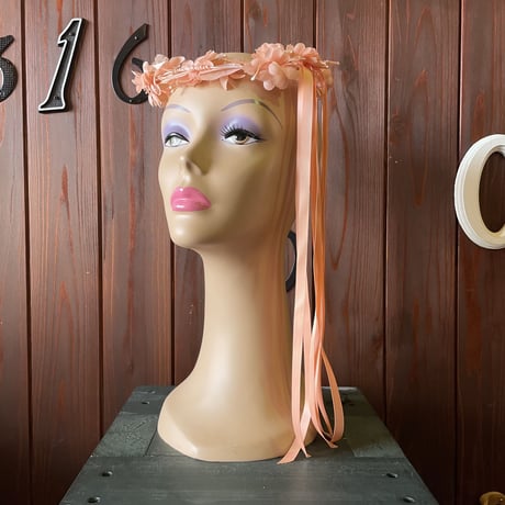60’S FLOWER＆RIBBON HEAD DRESS [S-6392]