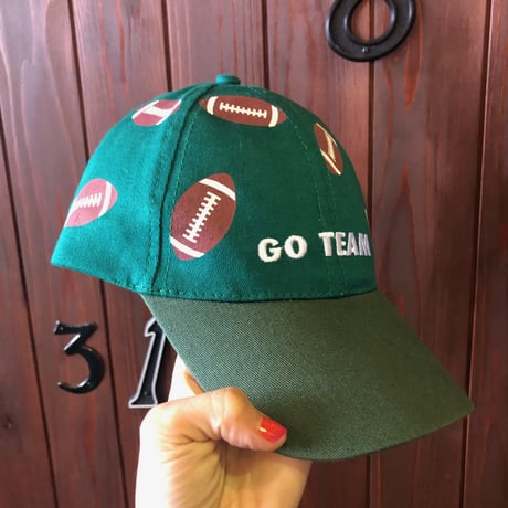 RUGBYBALL PRINT CAP [S-0472]