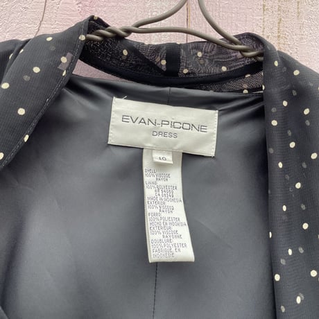 DOT SHAWL DESIGN LONG DRESS [S-3469]