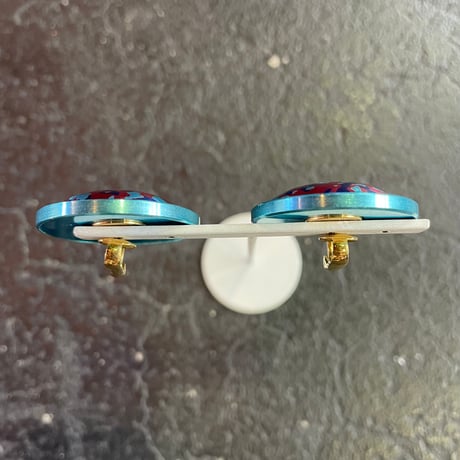 METALLIC CIRCLE EARRING [S-2135]