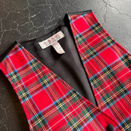 CHECK VEST [S-0841]