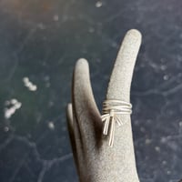 SILVER 925 RIBBON RING [S-4337]