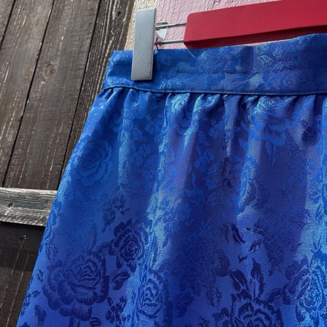80’S FLOWER PATTERN SKIRT [S-5086]