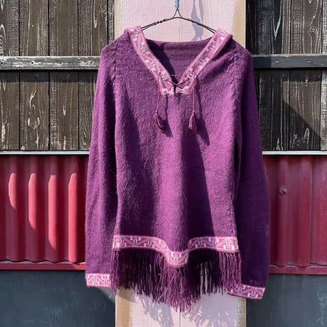 HOODED MEXICAN KNIT [S-8035]