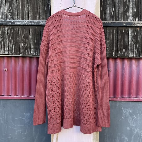 CROCHET KNIT GOWN [S-4732]