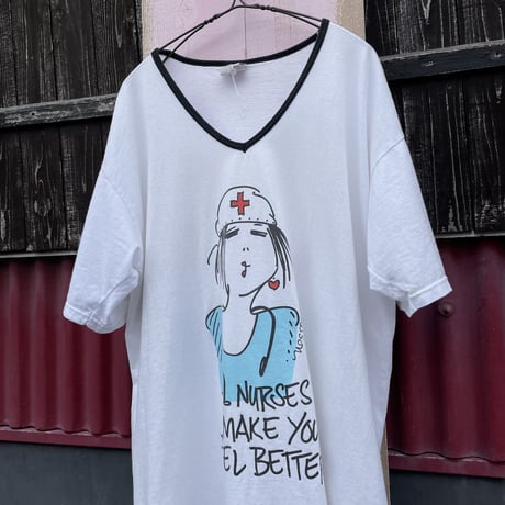 NURSE PRINT TEE DRESS [S-1886]
