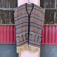 ETHNIC FABRIC VEST [S-3866]