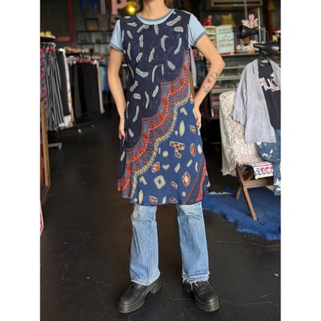 ETHNIC RAYON DRESS [S-3776]