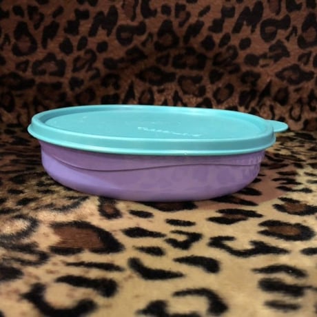 "TUPPERWARE" GREEN×PURPLE CANISTER[J-271]
