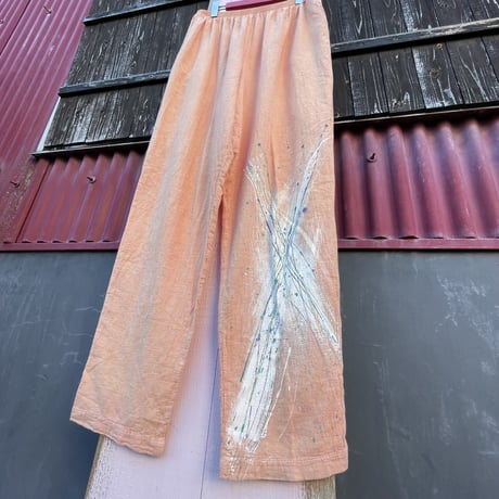 80-90’S PAINT COTTON EASY PANTS [S-3771]