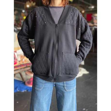QUILT ZIP UP SWEAT [S-0465]