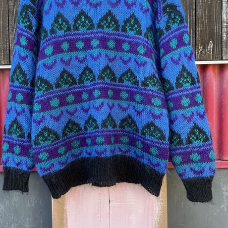 PATTERN MOHAIR KNIT [S-7817]
