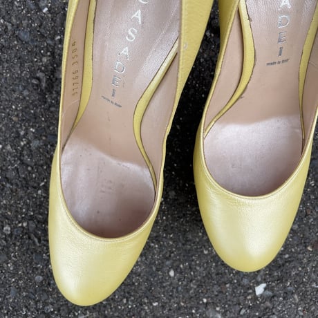 LEATHER PUMPS 25.5cm [S-2559]