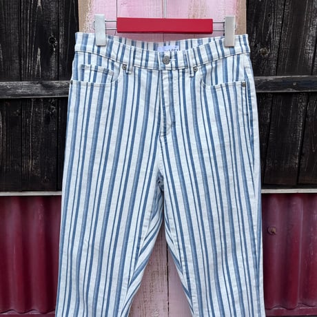 STRIPE FLARE DENIM PANTS [S-6824]