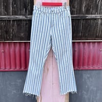 STRIPE FLARE DENIM PANTS [S-6824]