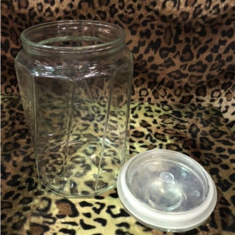 GLASS COOKIE JAR[J-288]