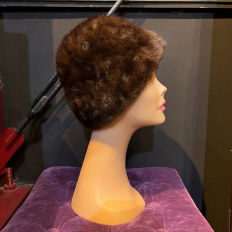 60’S MINK FUR CAP [S-4313]