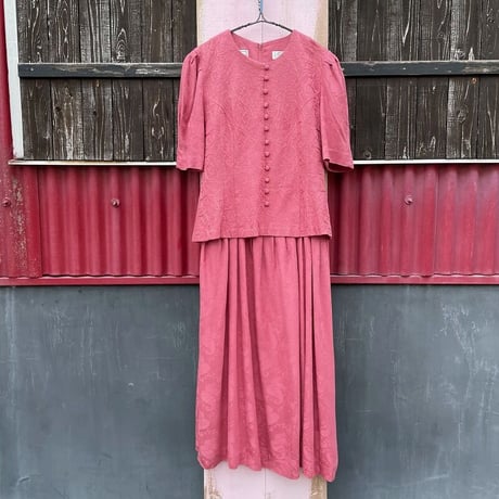 EMBROIDERY LAYERED DESIGN DRESS [S-6044]