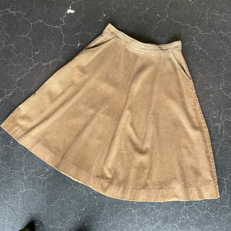 70’S CORDUROY FLARE SKIRT [S-1663]