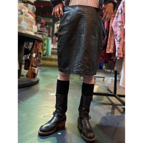 LEATHER SKIRT [S-0334]