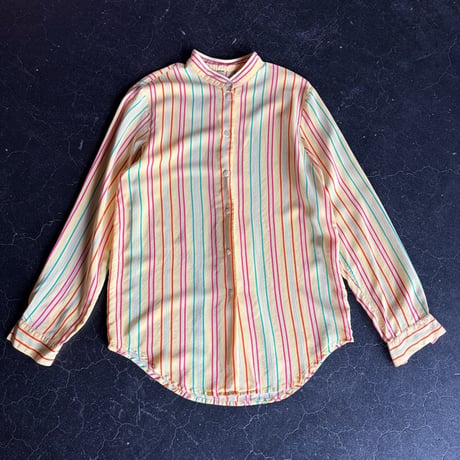STRIPE SILK SHIRT [S-3585]