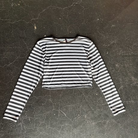 BORDER SHEER TOPS [S-3302]