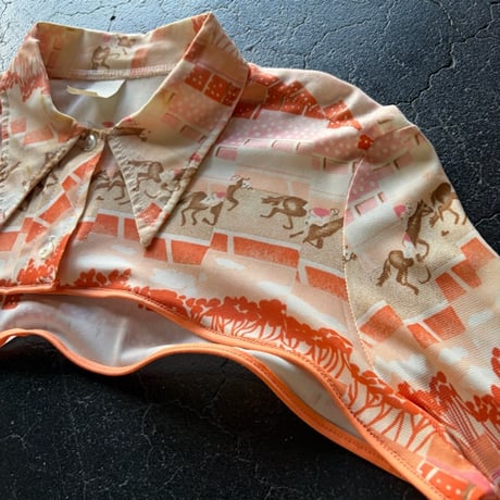 70’S HORSE SHORT SHIRT [S-4046]