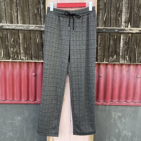 PLAID SWEAT EASY PANTS [S-5008]