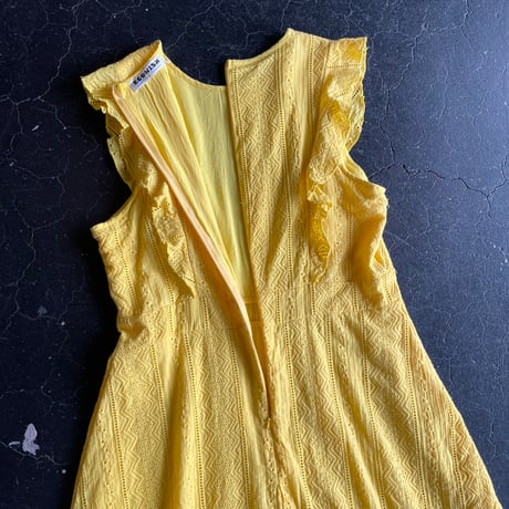 LACE FRILL COTTON DRESS [S-4174]