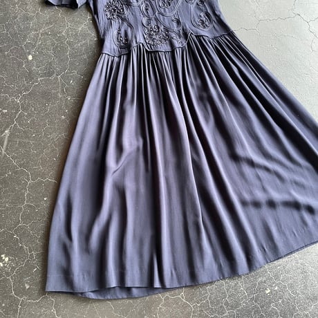 FLOWER MOTIF DRESS [S-3649]