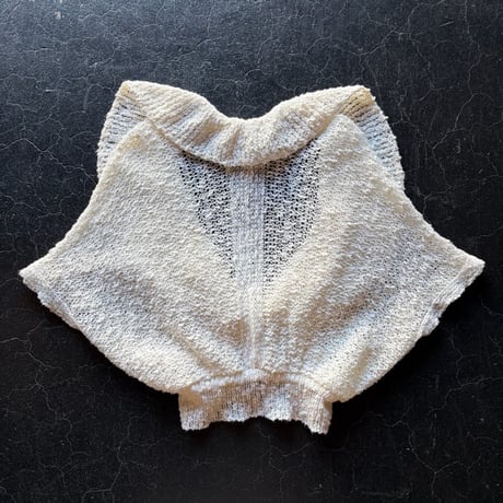 70’S COTTON CROCHET FRILL BORELO [S-4198]
