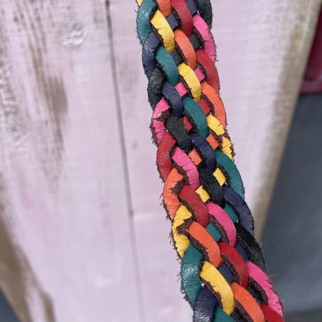 COLORFUL MESH LEATHER BELT [S-1660]