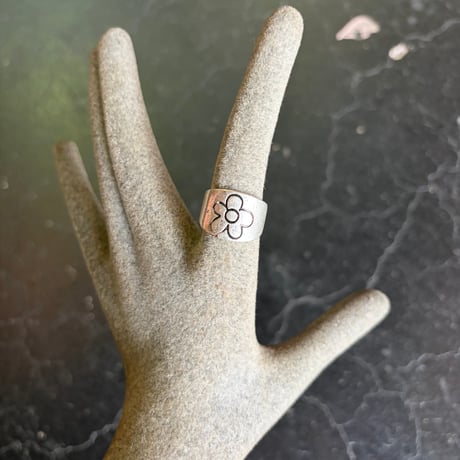 SILVER 925 FLOWER RING [S-4321]