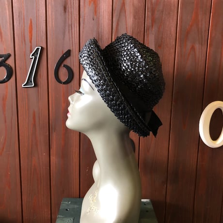 60’S STRAW BOWLER HAT [HP-1912]