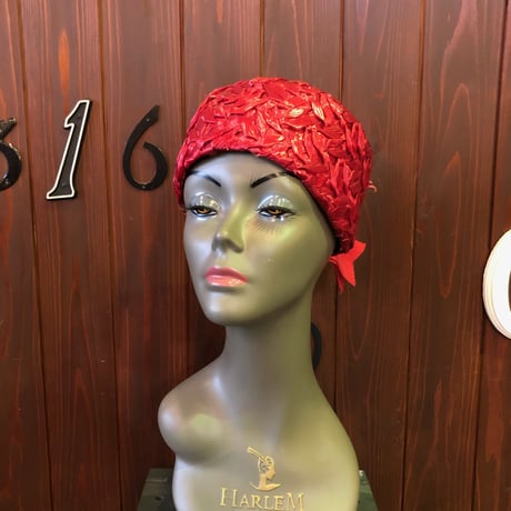 80'S RIBBON DESIGN STRAW HAT [HP-1910]