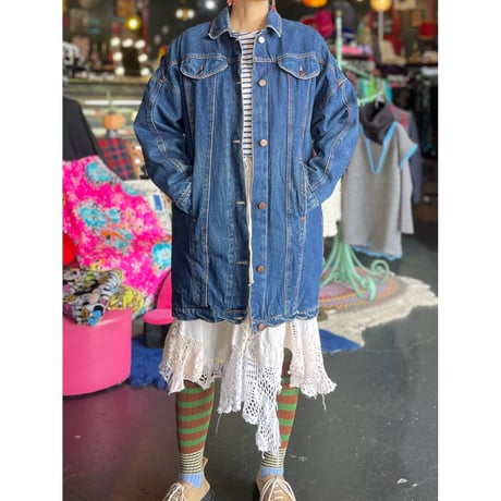 DESIGN DENIM PUTTING COAT [S-2178]
