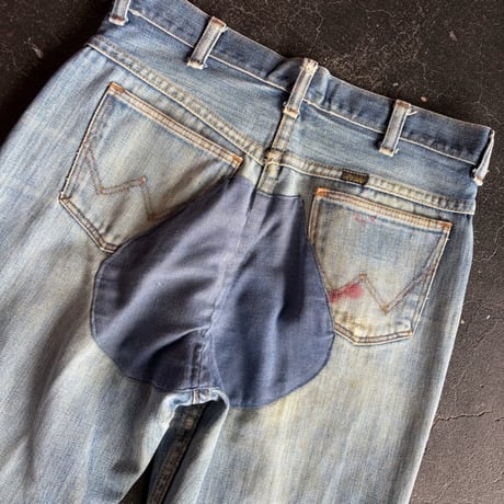 70'S Wrangler REPAIR DENIM PANTS [S-3598]