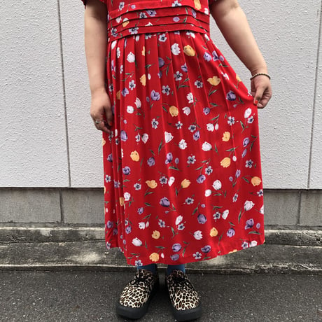 FLOWER LAYERED DESIGN DRESS [S-3002]