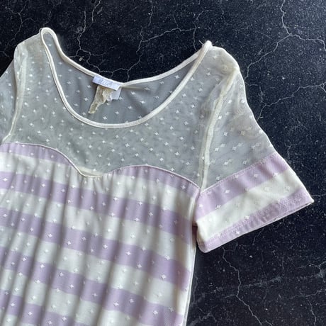BORDER×LACE TOPS [S-3445]