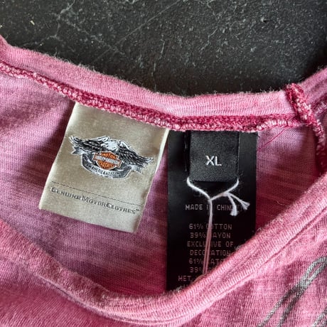"Harley Davidson" STUDS TEE [S-4417]
