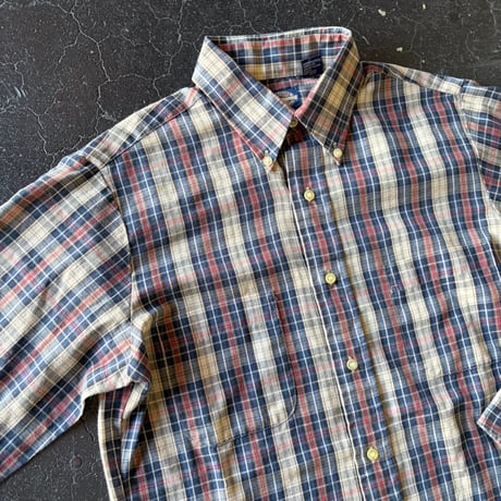 80’S ”Tawn Craft" CHECK SHIRT [S-4146]