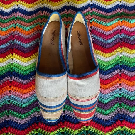 CANVAS FLAT SHOES 23.5-24.0cm [S-3384]