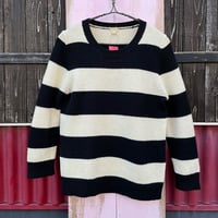 BORDER WOOL KNIT [S-4058]