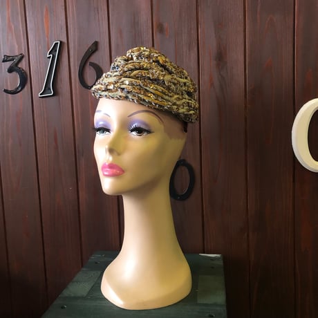 60'S GOLD HEAD DRESS [S-0468]