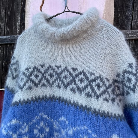 MOHAIR NORDIC KNIT [S-0875]