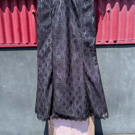 LACE DESIGN LONG DRESS [S-6227]