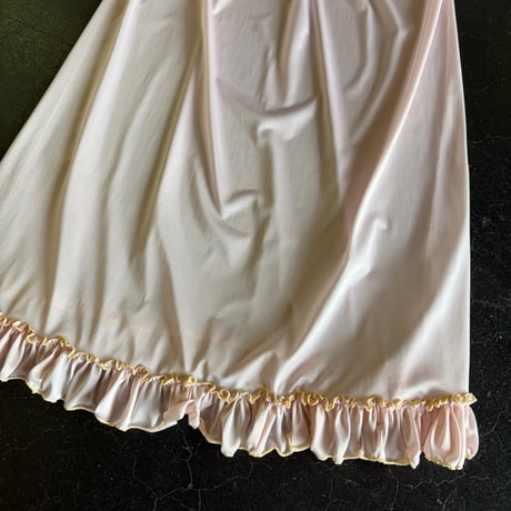 70'S EMBROIDERY&FRILL LINGERIE DRESS [S-3774]