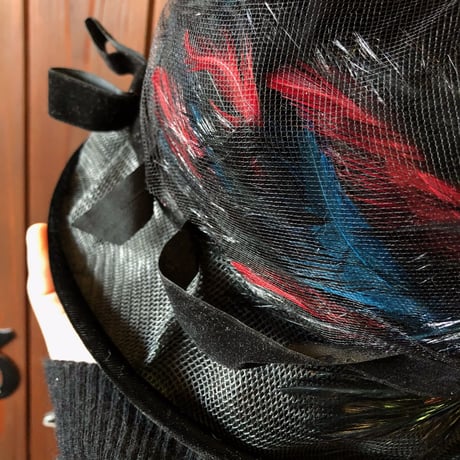 60'S FEATHER DESIGN HAT[S-3005]