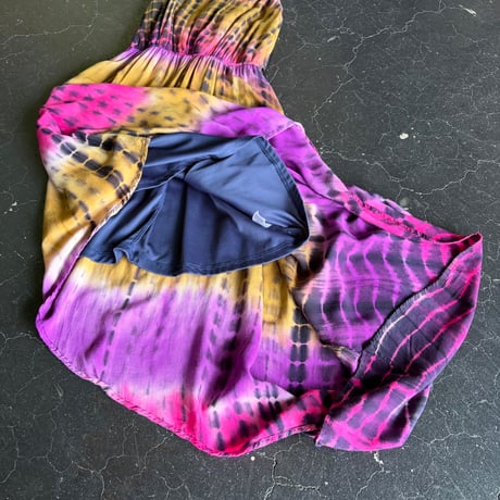 DYED ASYMMETRY CAMISOLE DRESS [S-4391]