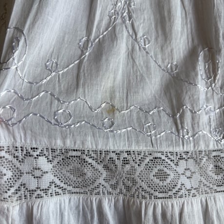EMBROIDERY INDIA COTTON SKIRT [S-3769]